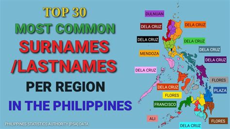 most common surname in the philippines|Top 20 Family Names in the Philippines .